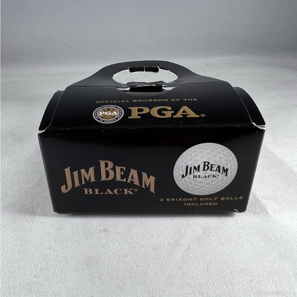 Jim Beam 2 SRIXON Golf Balls NIB Bourbon Whiskey PGA